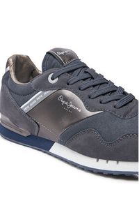 Pepe Jeans Sneakersy PLS40023 Granatowy. Kolor: niebieski. Materiał: materiał #5