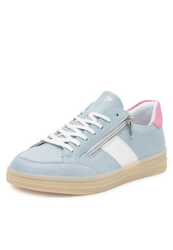 Remonte Sneakersy D2C02-12 Niebieski. Kolor: niebieski. Materiał: skóra