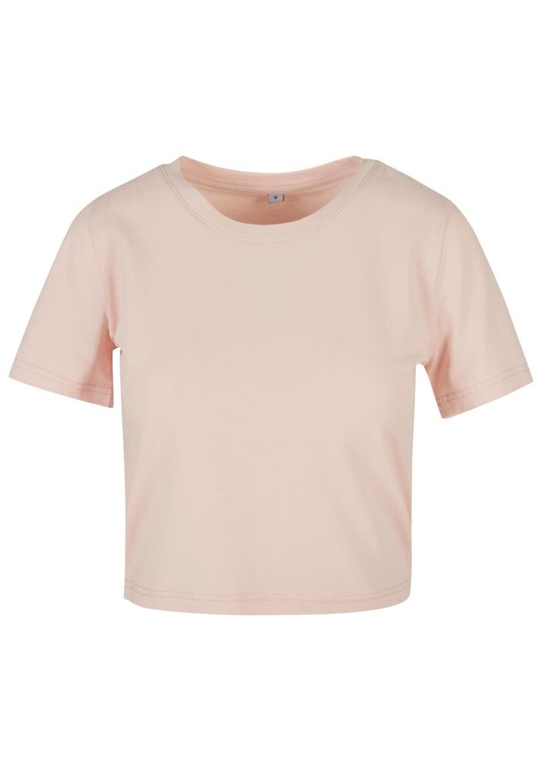 BUILD YOUR BRAND - Damska Crop Top. Kolor: różowy