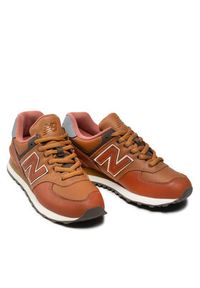 New Balance Sneakersy ML574OMA Brązowy. Kolor: brązowy. Materiał: skóra. Model: New Balance 574 #6