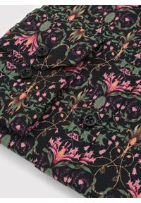 Pako Lorente - PAKO LORENTE - Czarna koszula w kolorowe kwiaty. Kolor: czarny. Materiał: elastan, bawełna. Długość rękawa: długi rękaw. Długość: długie. Wzór: kwiaty, kolorowy #3