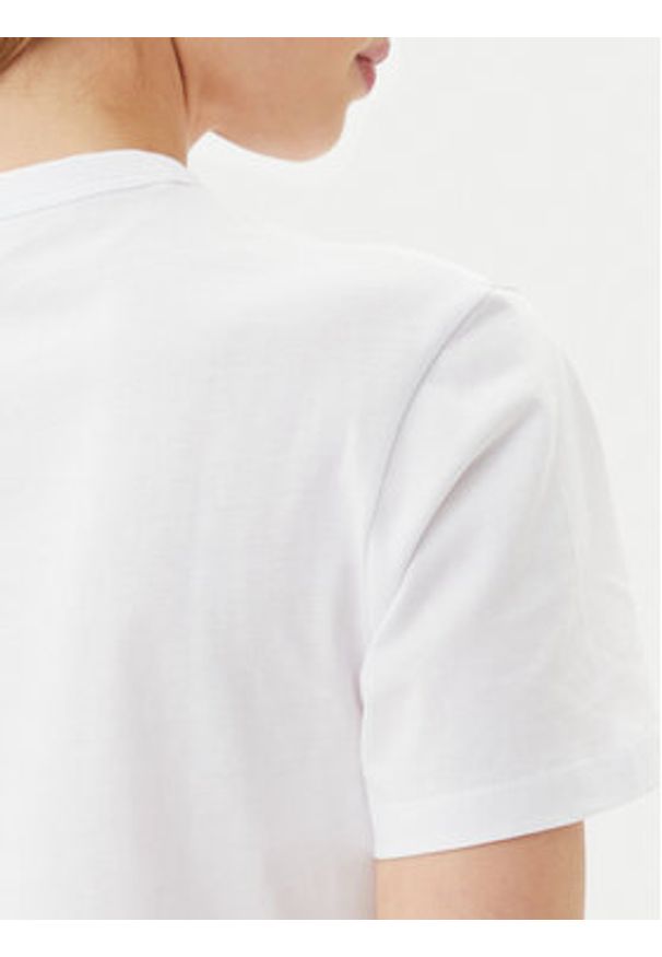 BOSS T-Shirt Damacia_5 50540237 Biały Regular Fit. Kolor: biały. Materiał: bawełna