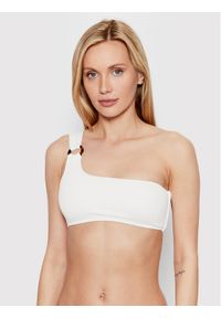 Góra od bikini Polo Ralph Lauren. Kolor: biały. Materiał: syntetyk #1