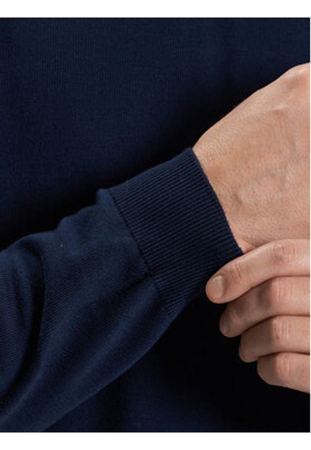 United Colors of Benetton - United Colors Of Benetton Sweter 1098U1I76 Granatowy Regular Fit. Kolor: niebieski. Materiał: bawełna