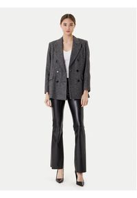 Hugo - HUGO Spodnie z imitacji skóry Hableu-1 50542417 Czarny Slim Fit. Kolor: czarny. Materiał: skóra #5