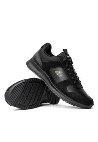 Sneakersy męskie czarne Lacoste Joggeur 2.0. Kolor: czarny. Materiał: dzianina. Sezon: lato. Sport: bieganie #1