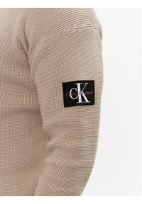 Calvin Klein Jeans Sweter J30J323986 Écru Regular Fit. Materiał: bawełna #5