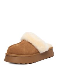 Badura Kapcie EO-EDI-TS6292 Brązowy. Kolor: brązowy. Materiał: skóra, zamsz #7