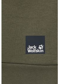 Jack Wolfskin - Bluza. Okazja: na co dzień. Kolor: zielony. Materiał: bawełna, dzianina. Styl: casual #4