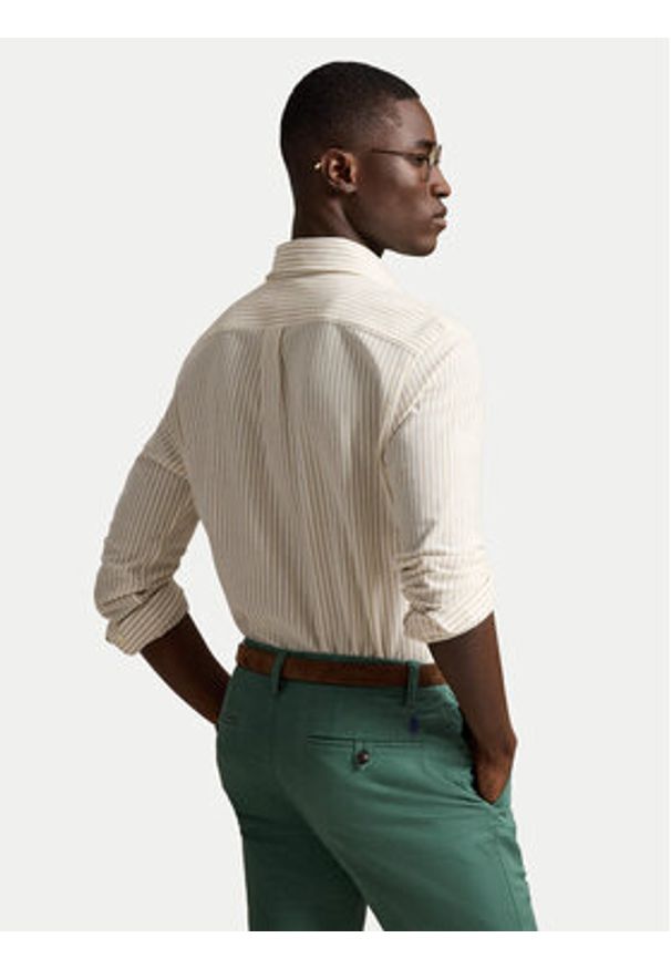 Polo Ralph Lauren Koszula 710B25852002 Beżowy Regular Fit. Typ kołnierza: polo. Kolor: beżowy. Materiał: bawełna