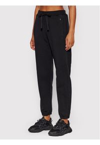 Deha Spodnie dresowe D63007 Czarny Relaxed Fit. Kolor: czarny. Materiał: bawełna #1