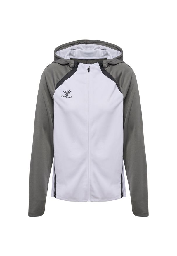 Damska kurtka z kapturem Hummel Lead 2.0. Typ kołnierza: kaptur. Kolor: biały. Materiał: dresówka