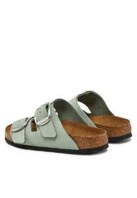 Birkenstock Klapki Arizona Big Buckle 1029311 Zielony. Kolor: zielony. Materiał: skóra, nubuk