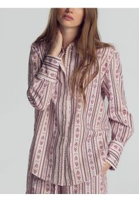 Reserved - Koszula z koronką - wielobarwny. Materiał: koronka. Wzór: koronka