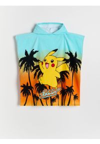 Reserved - Ręcznik plażowy Pokémon - niebieski. Kolor: niebieski. Materiał: bawełna, tkanina. Wzór: kolorowy