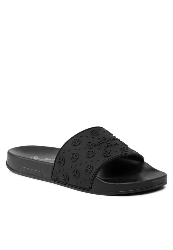 Klapki Pepe Jeans. Kolor: czarny. Styl: sportowy