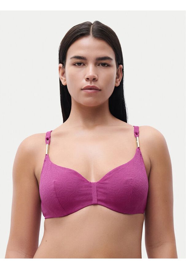 Chantelle Góra od bikini Hera C16WM0 Różowy. Kolor: różowy. Materiał: syntetyk