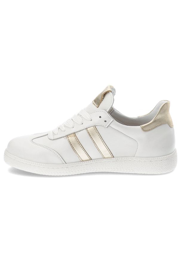 Białe Sneakersy Armodo Stylowe Sportowe Obuwie Damskie. Kolor: biały. Materiał: materiał. Szerokość cholewki: normalna