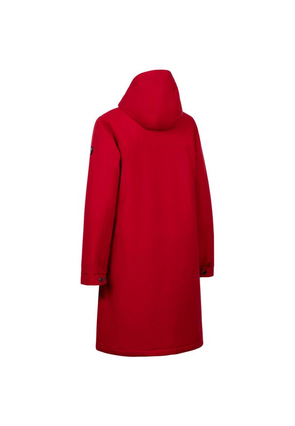 TRESPASS - Kurtka Damska Claudel Wodoodporna. Kolor: czerwony. Sport: turystyka piesza