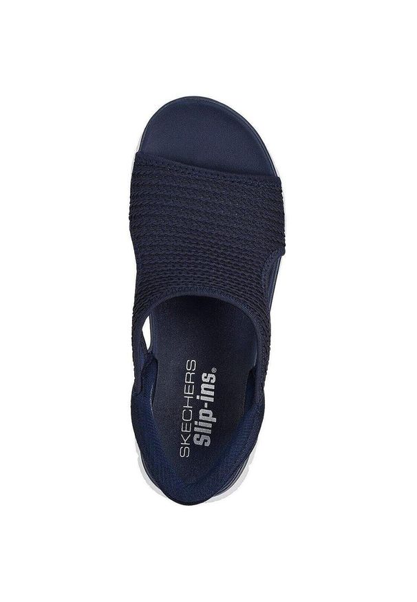 skechers - Sandały Skechers Summits - Sweetly Ev, Kobiety. Kolor: niebieski. Materiał: materiał