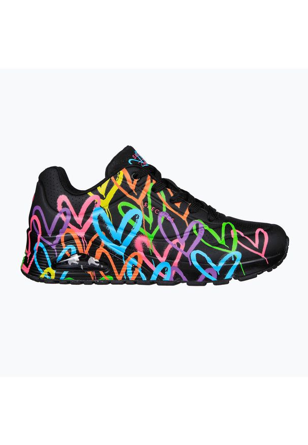skechers - Buty damskie SKECHERS JGoldcrown Uno Highlight Love. Kolor: czarny