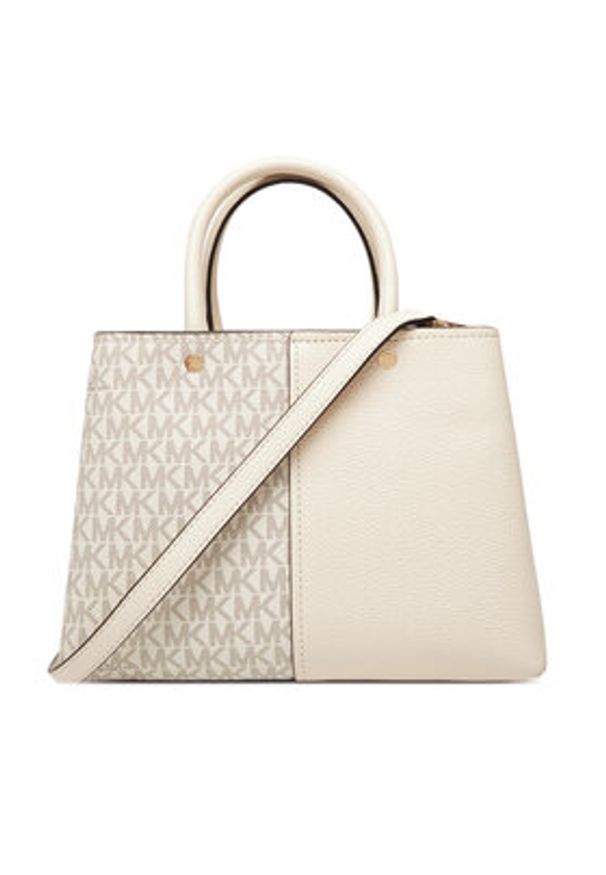 MICHAEL Michael Kors Torebka Flora 30T5GFFS2B Beżowy. Kolor: beżowy. Materiał: skórzane