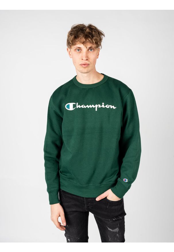 Champion Bluza | HBGF88HY07718 | Mężczyzna | Zielony. Okazja: na co dzień. Kolor: zielony. Materiał: poliester, bawełna. Styl: casual