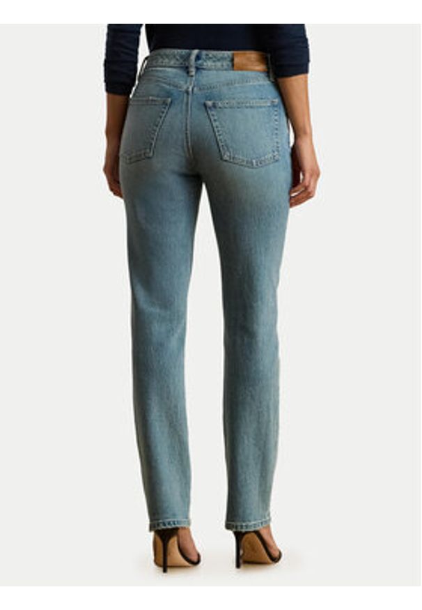 Lauren Ralph Lauren - LAUREN RALPH LAUREN Jeansy 200P03646001 Niebieski Straight Fit. Kolor: niebieski