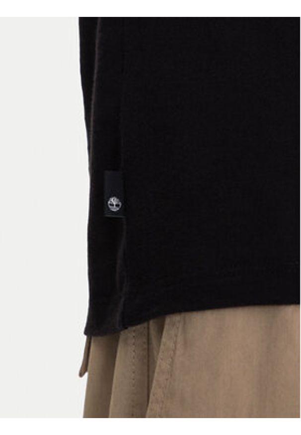 Timberland T-Shirt TB0A5WQQ Czarny Regular Fit. Kolor: czarny. Materiał: bawełna