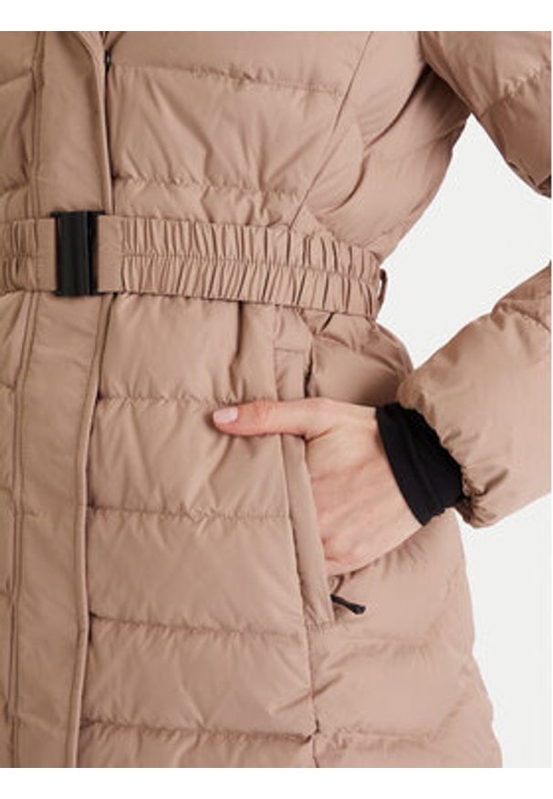 Geox Kurtka puchowa Catria W5626G T3152 F5228 Beżowy Slim Fit. Kolor: beżowy. Materiał: syntetyk