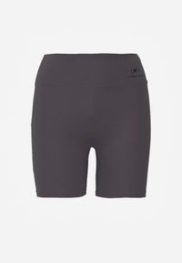 Born2be - Ciemnoszare Szorty Sportowe o Fasonie Kolarek Dill. Okazja: na co dzień. Kolor: szary. Wzór: gładki. Styl: sportowy #8