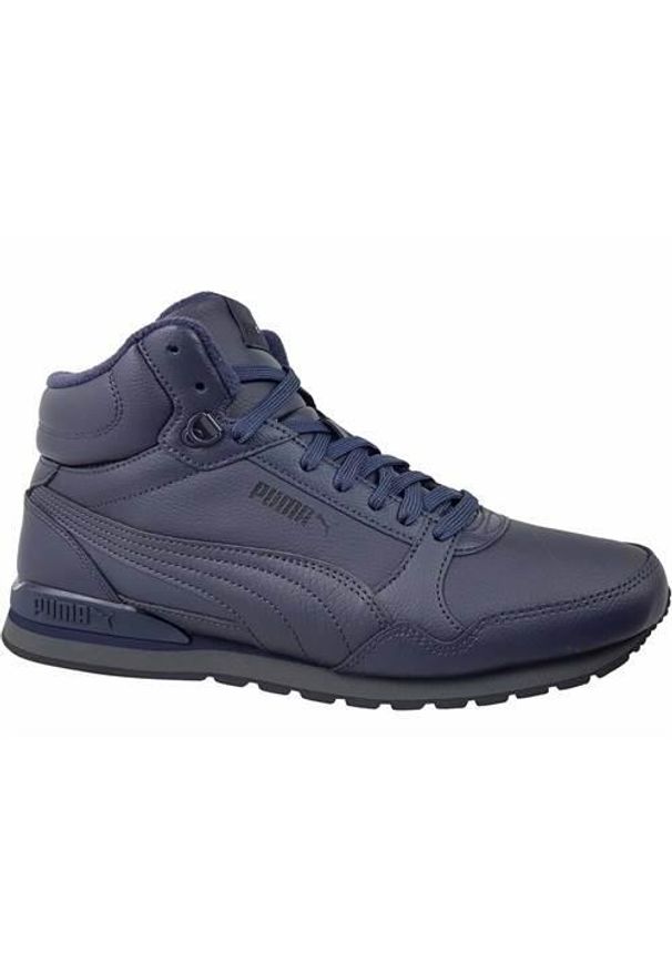 Buty do chodzenia męskie Puma ST Runner V3 Mid L. Wysokość cholewki: za kostkę. Zapięcie: sznurówki. Kolor: niebieski, wielokolorowy. Materiał: guma, syntetyk, materiał. Szerokość cholewki: normalna. Sport: turystyka piesza