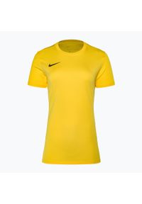 Koszulka piłkarska damska Nike Dri-FIT Park VII. Kolor: żółty. Technologia: Dri-Fit (Nike). Sport: piłka nożna