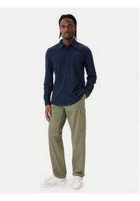 Aeronautica Militare Koszula 261CA1313UP00408 Granatowy Regular Fit. Kolor: niebieski. Materiał: bawełna #5