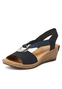 Rieker Sandały CEO-624H6-14 Granatowy. Kolor: niebieski. Materiał: skóra #7