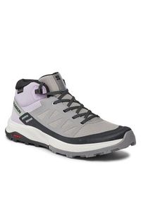 salomon - Salomon Trekkingi Outrise Mid GORE-TEX L47160600 Czarny. Kolor: szary