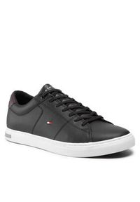 TOMMY HILFIGER - Tommy Hilfiger Sneakersy Essential Leather Detail Vulc FM0FM04047 Czarny. Kolor: czarny. Materiał: skóra #7