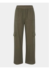 Kaffe Spodnie materiałowe Naya 10508358 Zielony Regular Fit. Kolor: zielony. Materiał: bawełna