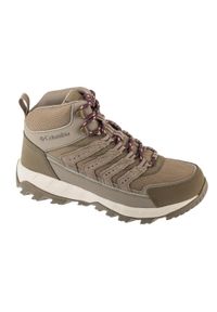 columbia - Buty trekkingowe damskie, Strata Trail Mid WP. Kolor: brązowy. Styl: sportowy