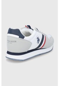 U.S. Polo Assn. buty kolor biały. Nosek buta: okrągły. Zapięcie: sznurówki. Kolor: biały. Obcas: na obcasie. Wysokość obcasa: niski #3