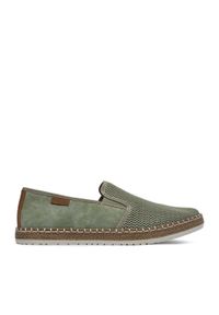 Rieker Espadryle CEO-B5265-52 Zielony jasny. Kolor: zielony. Materiał: materiał #1