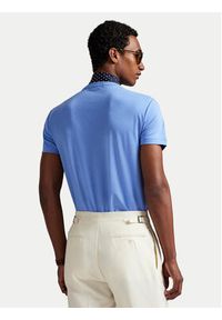 Polo Ralph Lauren T-Shirt 710740727101 Niebieski Custom Slim Fit. Typ kołnierza: polo. Kolor: niebieski. Materiał: bawełna #4