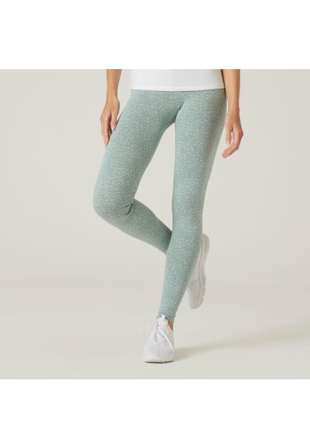 NYAMBA - Legginsy fitness damskie Nyamba Fit+. Materiał: bawełna, materiał, elastan. Sport: fitness