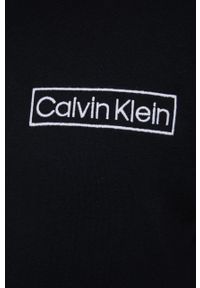 Calvin Klein Underwear bluza męska kolor czarny z kapturem z aplikacją. Typ kołnierza: kaptur. Kolor: czarny. Materiał: poliester. Wzór: aplikacja #3