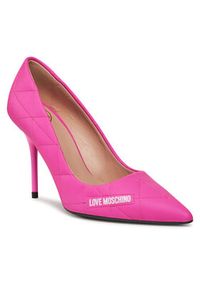 Love Moschino - LOVE MOSCHINO Szpilki JA10369G1IIE0604 Różowy. Kolor: różowy. Materiał: skóra. Obcas: na szpilce #5