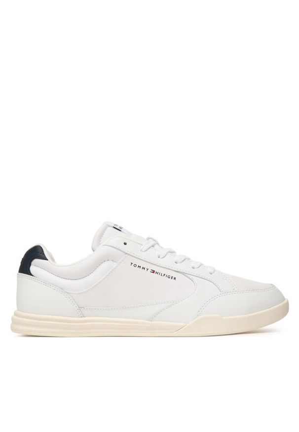 TOMMY HILFIGER - Tommy Hilfiger Sneakersy Lo Pro Cupsole Perf Leather FM0FM05944 Biały. Kolor: biały. Materiał: skóra