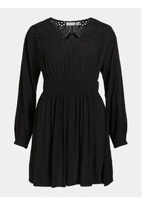 Vila Sukienka codzienna Mesa 14092006 Czarny Loose Fit. Okazja: na co dzień. Kolor: czarny. Materiał: wiskoza. Typ sukienki: proste. Styl: casual #4