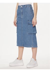 Levi's® Spódnica jeansowa A7539-0004 Niebieski Regular Fit. Kolor: niebieski. Materiał: bawełna