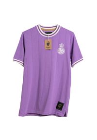 FOOTBALL TOWN - Bawełniana koszulka Football Town Corona Real Purple. Kolor: fioletowy. Materiał: bawełna. Sport: piłka nożna