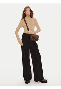 IVY & OAK - IVY OAK Spodnie palazzo Peony Rose IO1100X5121 Czarny Wide Leg. Kolor: czarny. Materiał: syntetyk #5